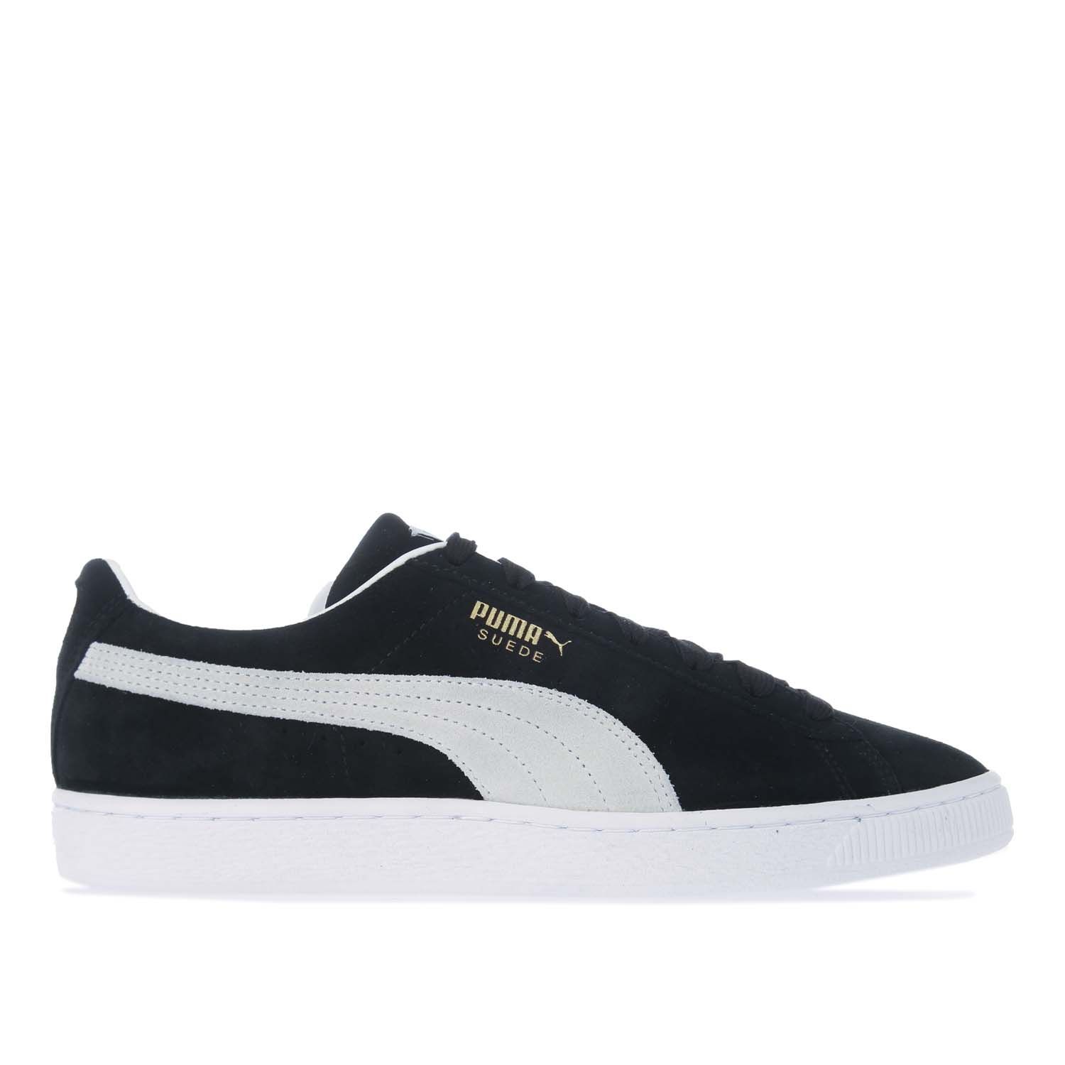 Ladies black shop suede puma trainers