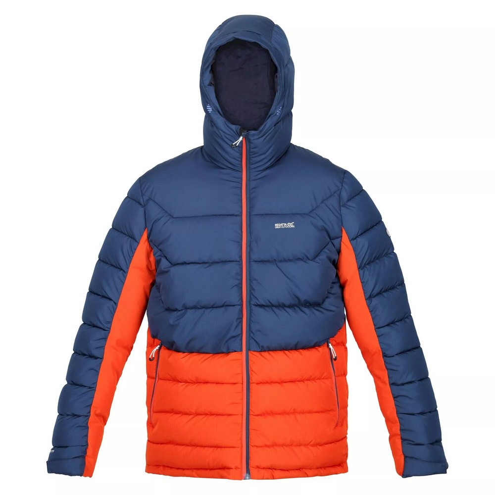Regatta Dames Highside Winter Jas Gemeleerd Blauw Maat 40 - www