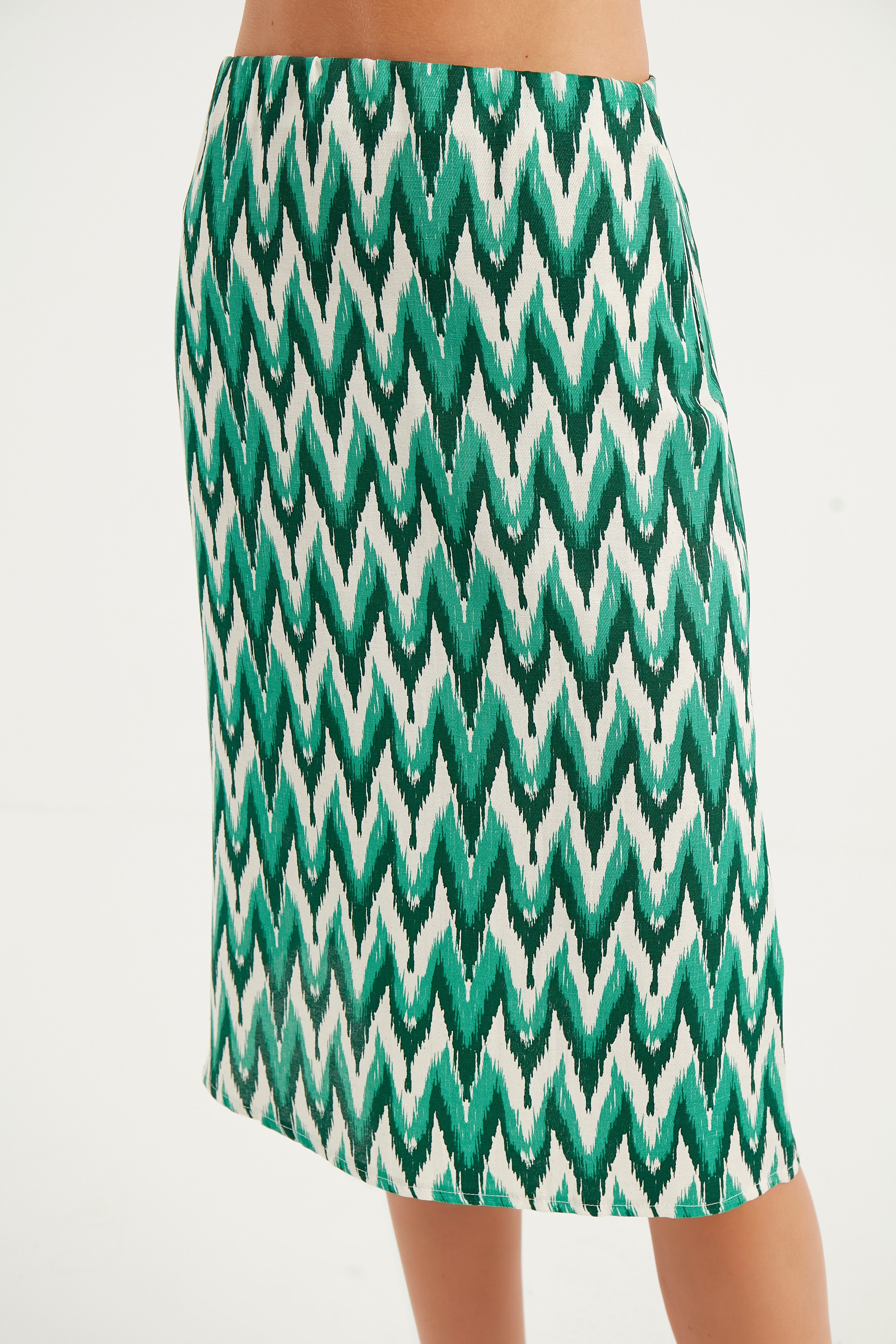Patroon midi hotsell rok