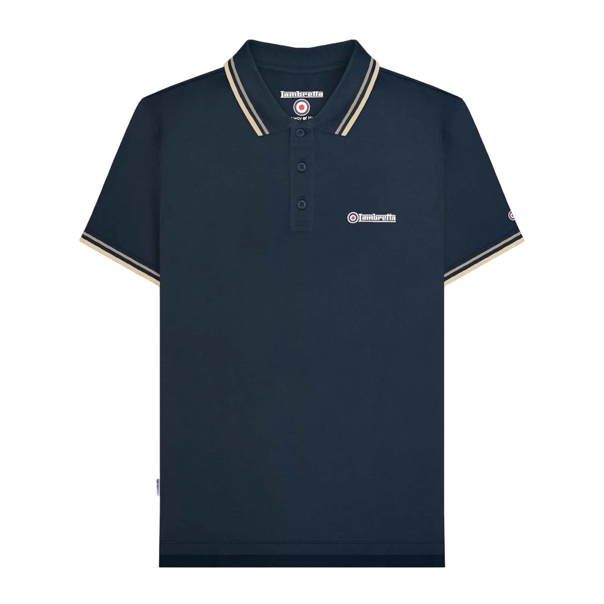 Cognac/Marineblauw