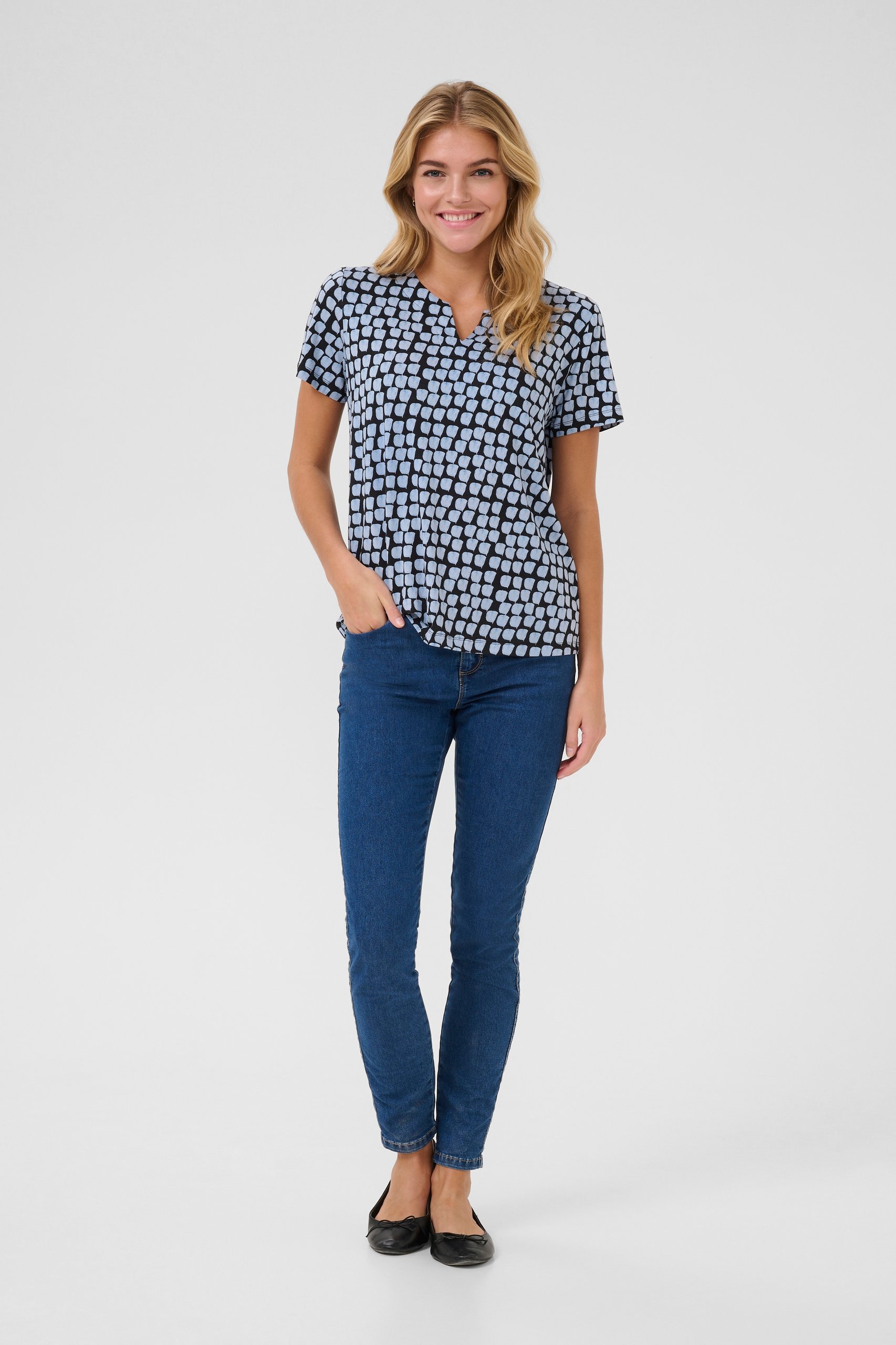 Zwart/blauw