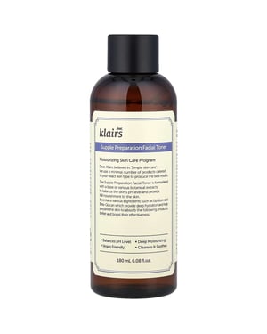 Beste klant, Klairs Supple Preparation Facial Toner 180ml - Hydraterende gezichtstoner voor alle huidtypen