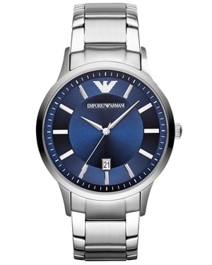 Emporio Armani Renato Heren Horloge Zilverkleurig AR11180
