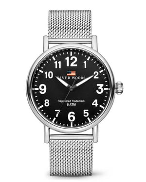 River Woods Sacramento herenhorloge Zilverkleurig RW420003