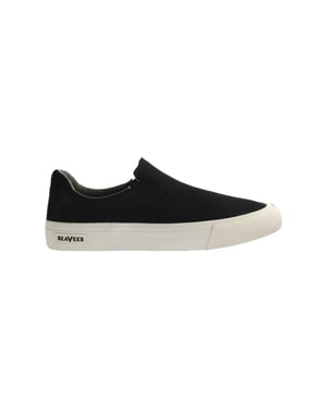 Seavees Hawthrone Slip On Standaard Zwart Popeline Zwart Damesschoenen