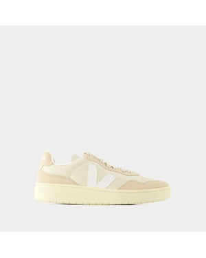 Sneakers V-90 - Veja - Leer - Beige