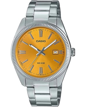 Casio Casio Collectie Heren Zilveren Horloge MTP-1302PD-9AVEF