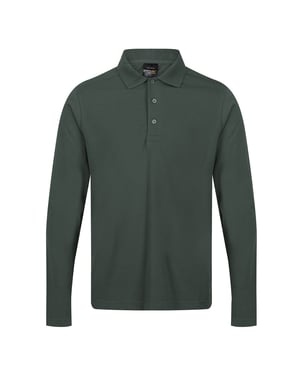 Regatta Heren Pro Poloshirt Met Lange Mouwen (Donkergroen)