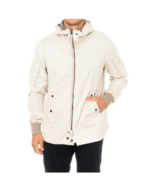 Overhemd jas met capuchon kraag D01657 man