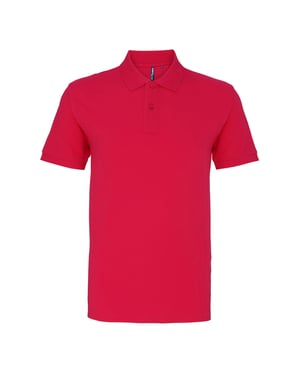 Asquith & Fox Heren Poloshirt met korte mouwen (Heet Roze)