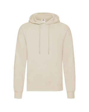 Fruit of the Loom Volwassenen Unisex klassiek sweatshirt met capuchon (Natuurlijk)