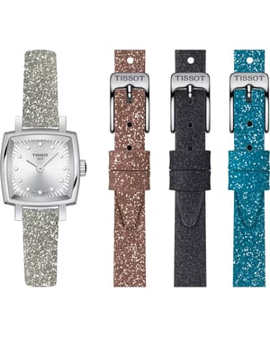 Tissot Lovely Square Feestelijke Kit Dames Roze Horloge T0581091703602