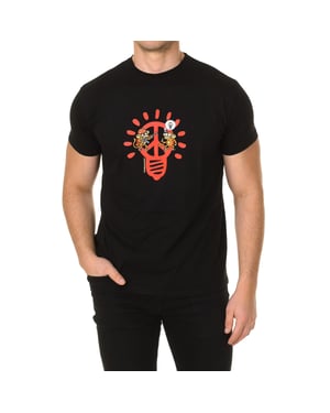 PEACE BULB heren t-shirt met korte mouwen en ronde hals
