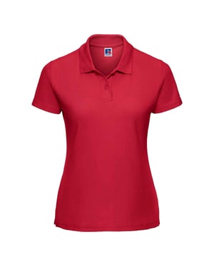 Russell Dames/Dames Polycotton Klassiek Poloshirt (Klassiek rood)