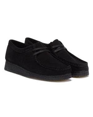 Clarks Originals Wallabee Suede Damesschoenen - (Zwart)