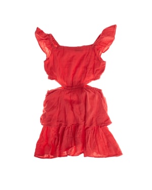 Korte jurk met zijsplitten 664962 dames