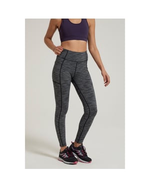 Mountain Warehouse Dames/Dames Breathe & Balance Legging met hoge taille (Zwart)