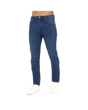 Crosshatch Heren Lampoons Slim Jeans (Stone Wash)