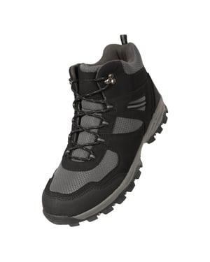 Mountain Warehouse Heren Mcleod Breed Wandelschoenen (Jet Zwart)