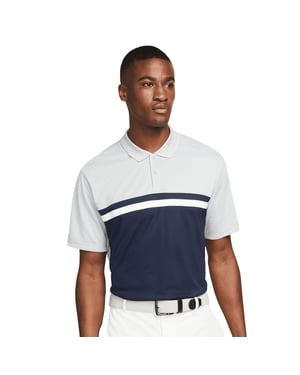 Nike Heren Victory Dri-FIT Golf Poloshirt (Licht rookgrijs/bsidiaanblauw)