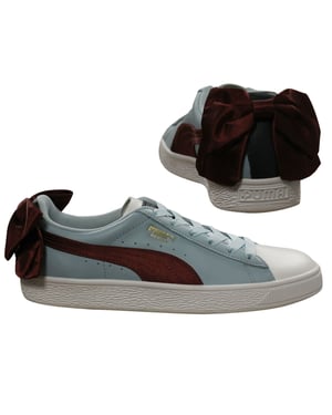 Puma Basket Bow Nieuwe School Vrouw Blauwe Trainers