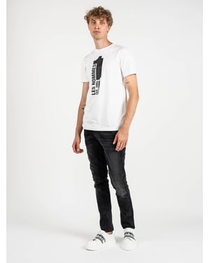 Les Hommes T-shirt Mannen Wit