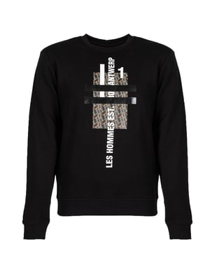 Les Hommes blouse Mannen zwart