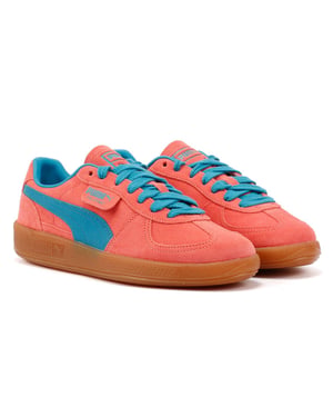Puma Palermo Leren Roze/Blauw Trainers