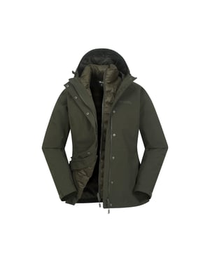 Mountain Warehouse Dames/Dames Alaskan 3 in 1 gewatteerd jack (Kaki Groen)