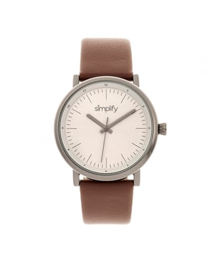 Vereenvoudig het 6200 horloge met leren band