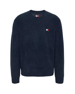 Tommy Jeans Sweaters Waffle Sweater Blauw