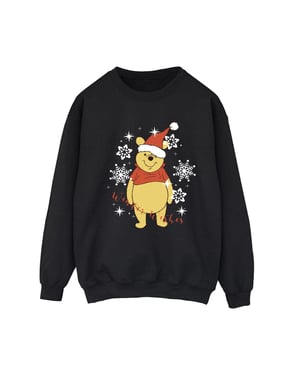 Disney Dames/Dames Winnie The Pooh Winter Wishes Sweatshirt (Zwart)