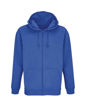 SOLS Unisex Carter Full Zip Hoodie voor volwassenen (Koningsblauw)