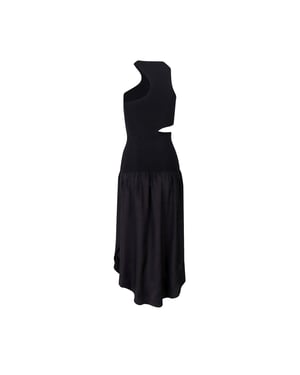 Stella Mccartney zijden maxi-jurk met uitsnijding