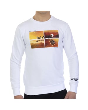 Basic crew-neck sweatshirt MARS09S met lange mouwen voor heren