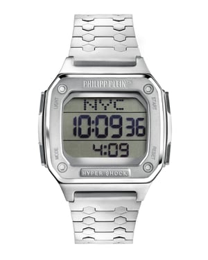 Philipp Plein Hyper $hock Unisex Horloge Zilverkleurig PWHAA0521