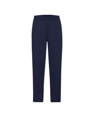 Fruit of the Loom Heren joggingbroek met open zoom (Deep Navy)
