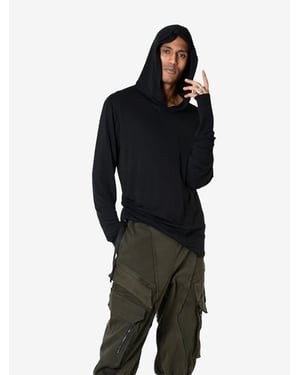 La Haine Inside Us stoppen Hood LM214 Mannen zwart