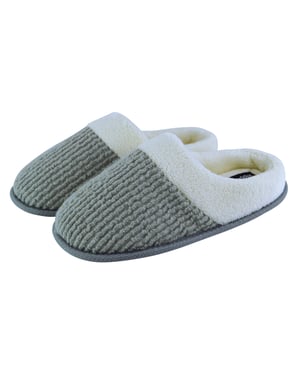 Slipper Snob - Dames muiltjespantoffels met open rug - Grijs