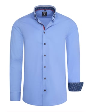 Rusty Neal Overhemden Overhemd Regular Fit Blauw