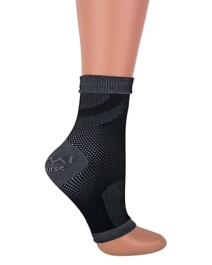 IOMI - Sokken voor fasciitis plantaris met ondersteuning van de voetboog - Zwart