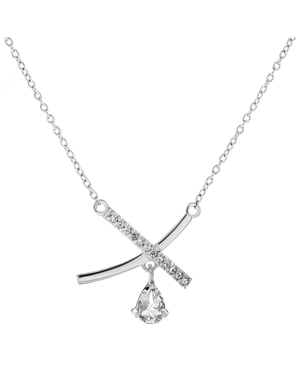 Orphelia 'Charlotte' Dames 925 Sterling Zilver Hangertje - Zilver ZK-7580/W