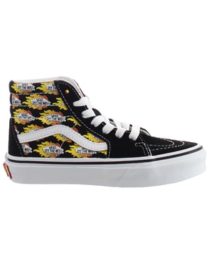 Vans Flame Logo Repeat SK8-Hi Zwart Kinderschoenen