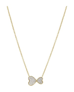Fossil Siering 'Sutton' Dames RVS Ketting - Goud JF03941710