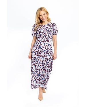 Eva Midi-jurk met vlekkenprint