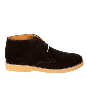 Halfhoge herenschoen met rubberen zool HMS20444
