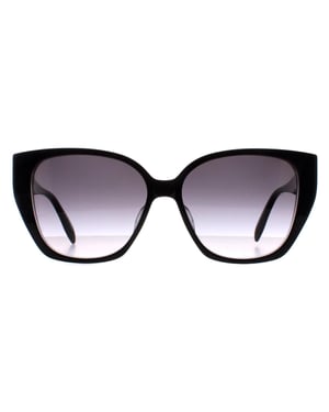 Alexander McQueen Cat Eye Dames Zwart Grijs Gradiënt AM0284S