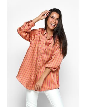 Caroline Tensen California Print Blouse Roze / Oranje