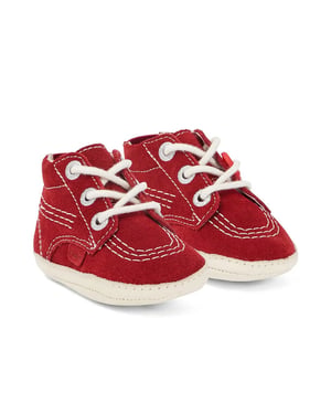 Kickers Hi Crib Kinderschoenen Rood