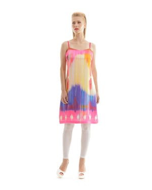 Jurk met levendige print